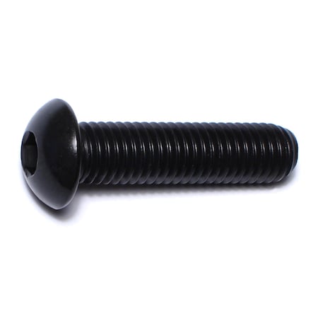 Midwest Fastener M10-1.50 Socket Head Cap Screw, Button, Black Oxide Steel, 40 mm Length, 2 PK 75994